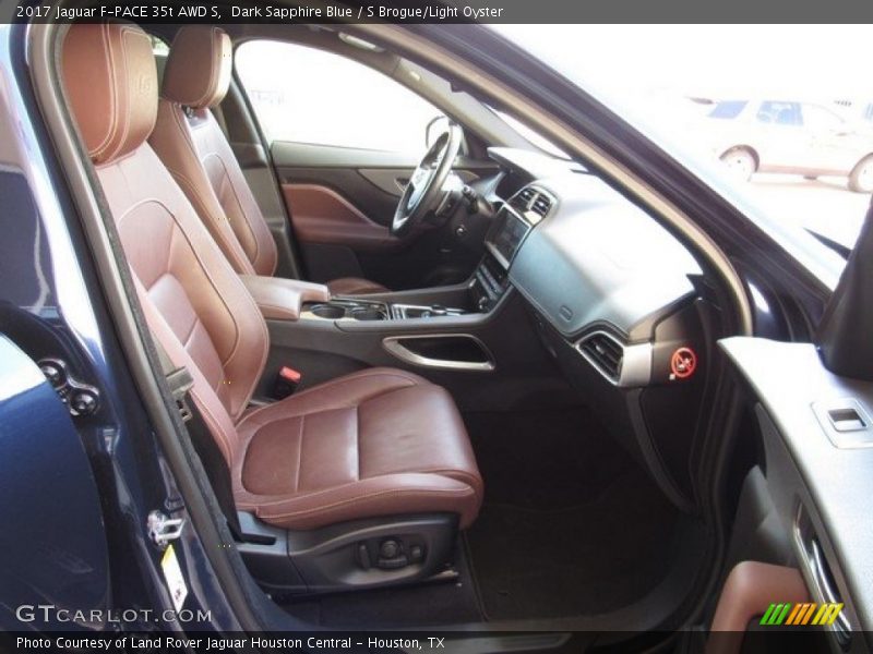 Dark Sapphire Blue / S Brogue/Light Oyster 2017 Jaguar F-PACE 35t AWD S