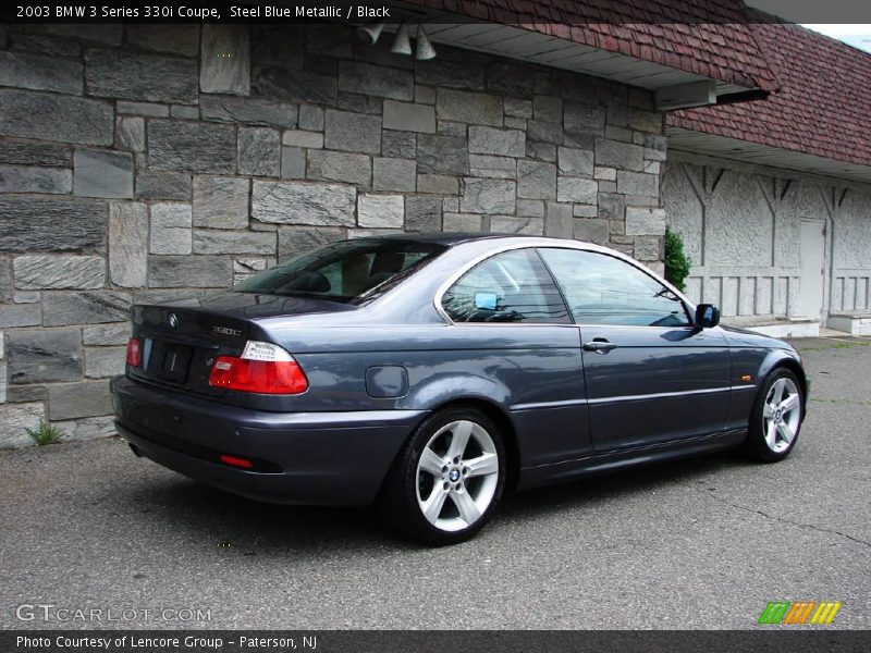 Steel Blue Metallic / Black 2003 BMW 3 Series 330i Coupe