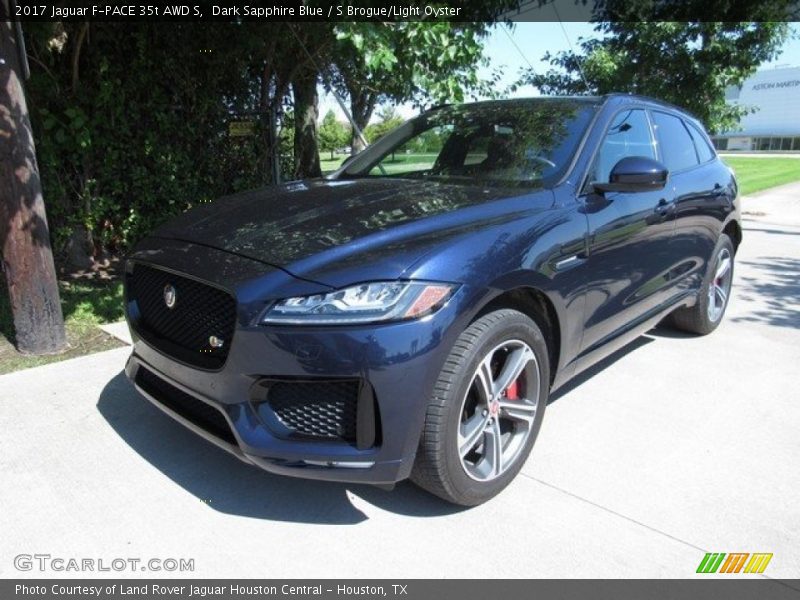 Dark Sapphire Blue / S Brogue/Light Oyster 2017 Jaguar F-PACE 35t AWD S