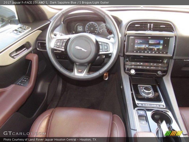 Dark Sapphire Blue / S Brogue/Light Oyster 2017 Jaguar F-PACE 35t AWD S
