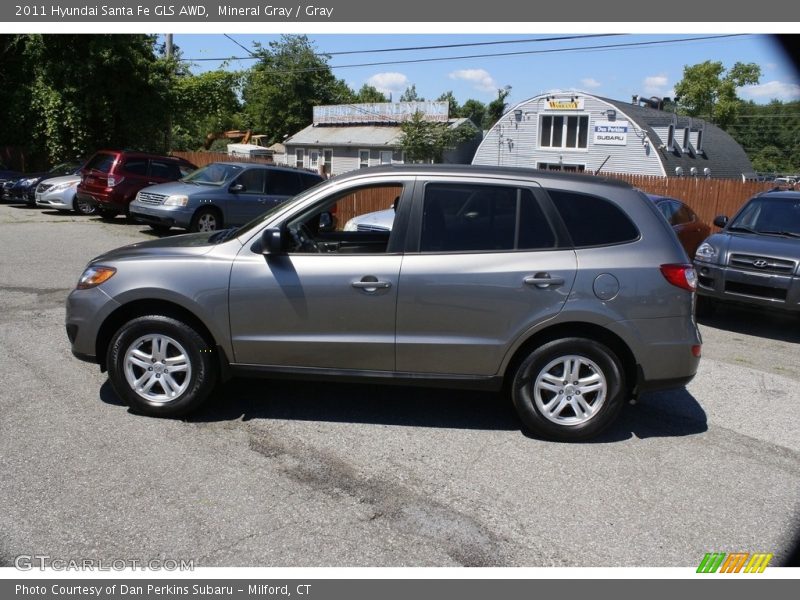 Mineral Gray / Gray 2011 Hyundai Santa Fe GLS AWD