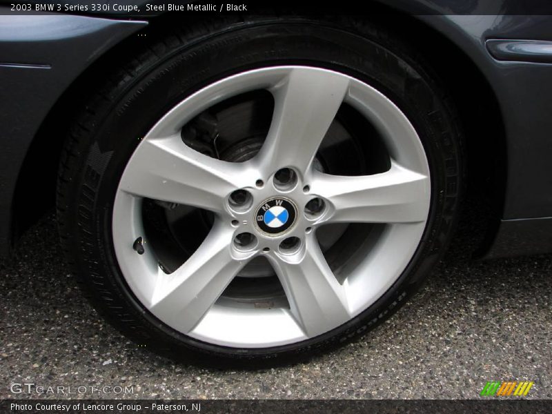 Steel Blue Metallic / Black 2003 BMW 3 Series 330i Coupe