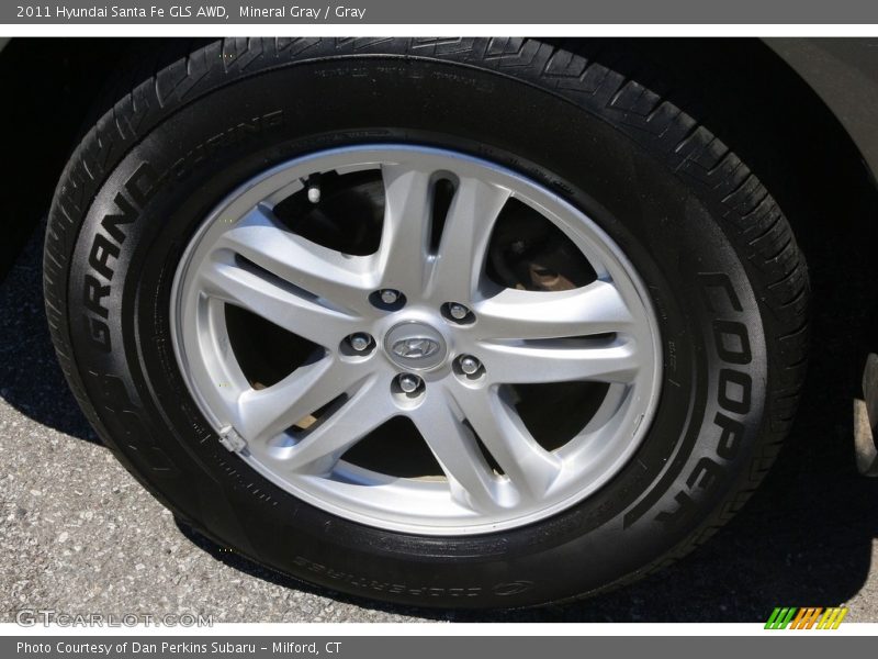 Mineral Gray / Gray 2011 Hyundai Santa Fe GLS AWD