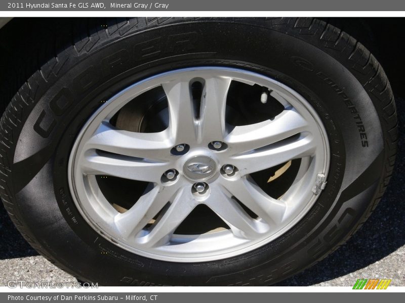 Mineral Gray / Gray 2011 Hyundai Santa Fe GLS AWD
