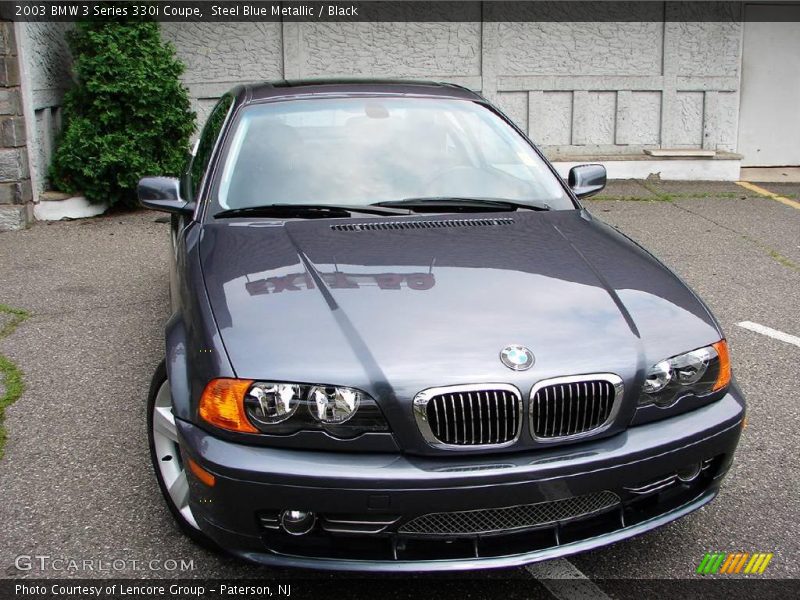 Steel Blue Metallic / Black 2003 BMW 3 Series 330i Coupe