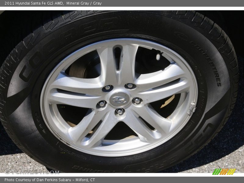 Mineral Gray / Gray 2011 Hyundai Santa Fe GLS AWD