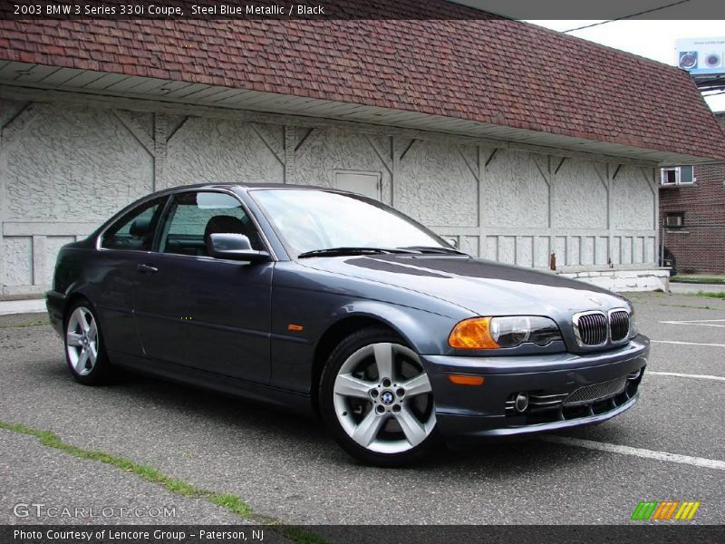 Steel Blue Metallic / Black 2003 BMW 3 Series 330i Coupe