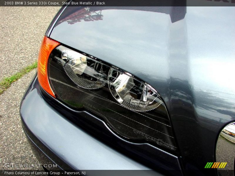 Steel Blue Metallic / Black 2003 BMW 3 Series 330i Coupe