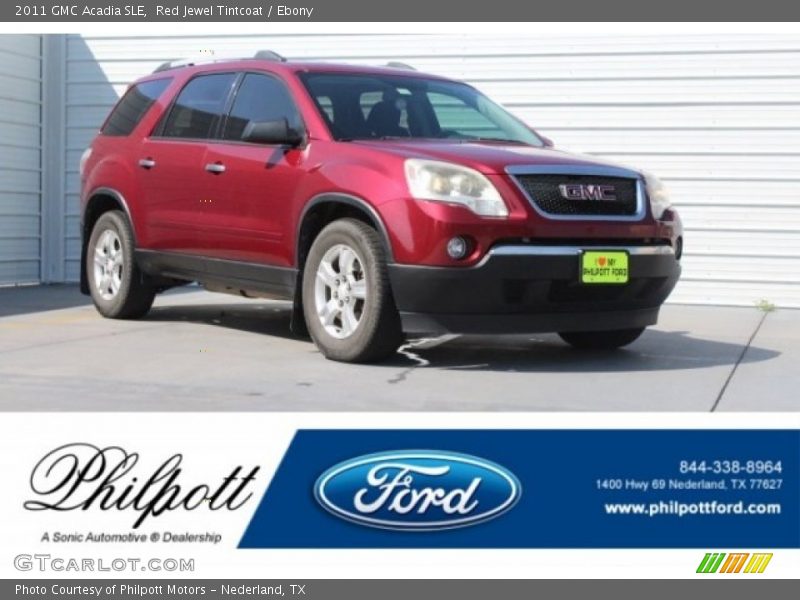 Red Jewel Tintcoat / Ebony 2011 GMC Acadia SLE