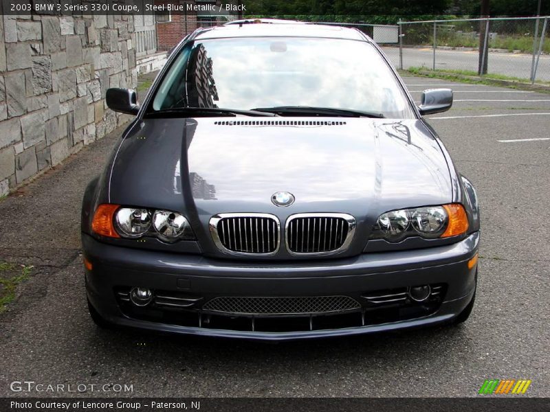 Steel Blue Metallic / Black 2003 BMW 3 Series 330i Coupe