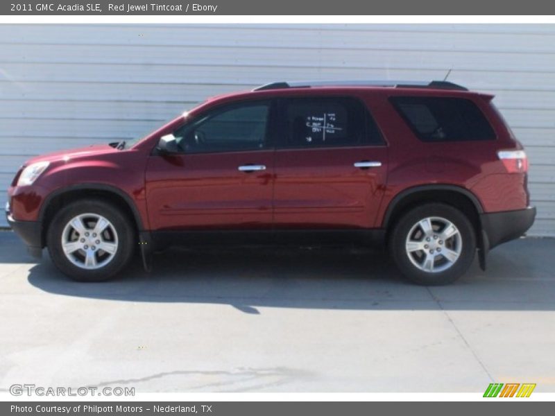 Red Jewel Tintcoat / Ebony 2011 GMC Acadia SLE