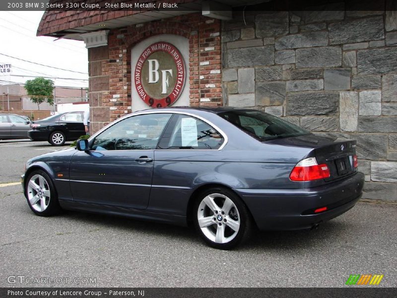 Steel Blue Metallic / Black 2003 BMW 3 Series 330i Coupe