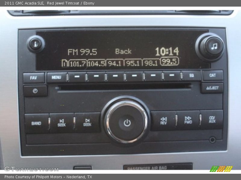 Red Jewel Tintcoat / Ebony 2011 GMC Acadia SLE
