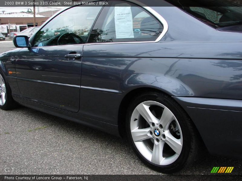 Steel Blue Metallic / Black 2003 BMW 3 Series 330i Coupe