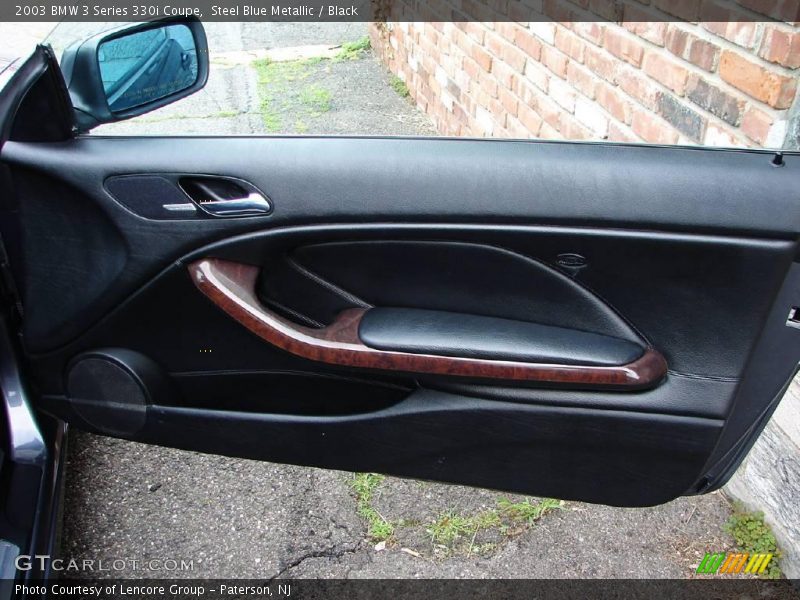 Steel Blue Metallic / Black 2003 BMW 3 Series 330i Coupe
