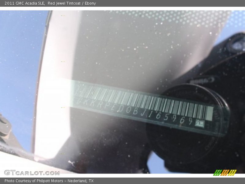 Red Jewel Tintcoat / Ebony 2011 GMC Acadia SLE