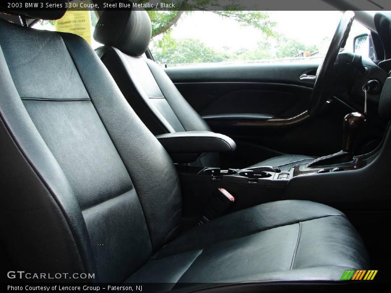 Steel Blue Metallic / Black 2003 BMW 3 Series 330i Coupe