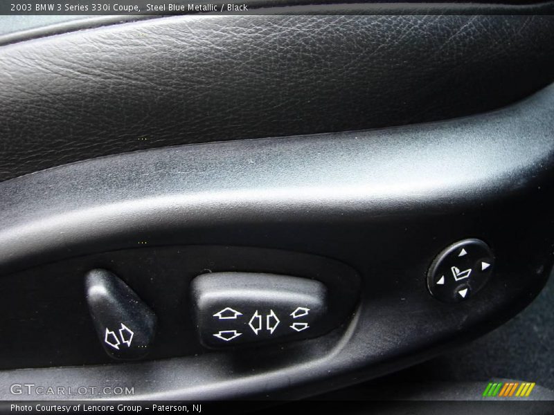 Steel Blue Metallic / Black 2003 BMW 3 Series 330i Coupe