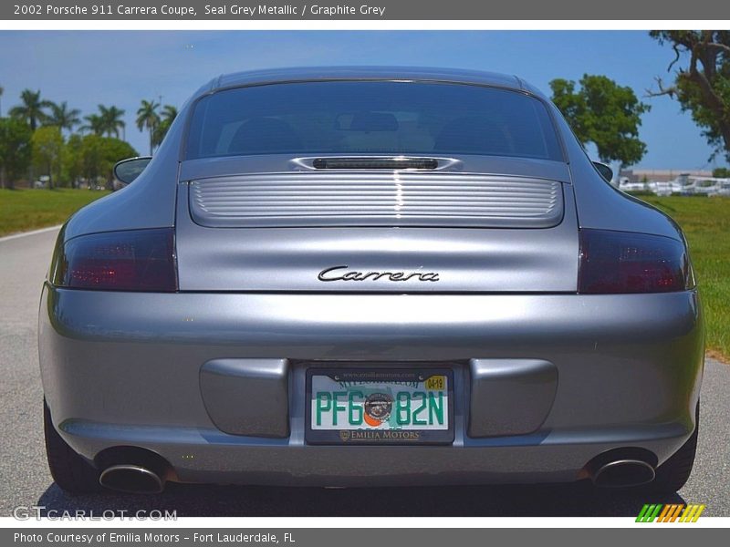 Seal Grey Metallic / Graphite Grey 2002 Porsche 911 Carrera Coupe