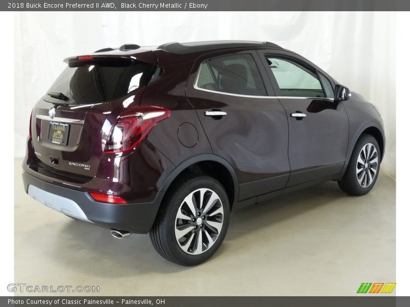 Black Cherry Metallic / Ebony 2018 Buick Encore Preferred II AWD