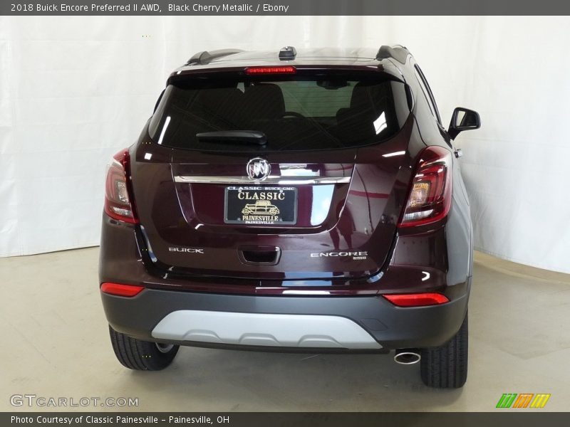 Black Cherry Metallic / Ebony 2018 Buick Encore Preferred II AWD
