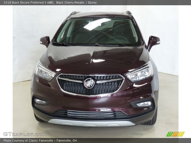 Black Cherry Metallic / Ebony 2018 Buick Encore Preferred II AWD