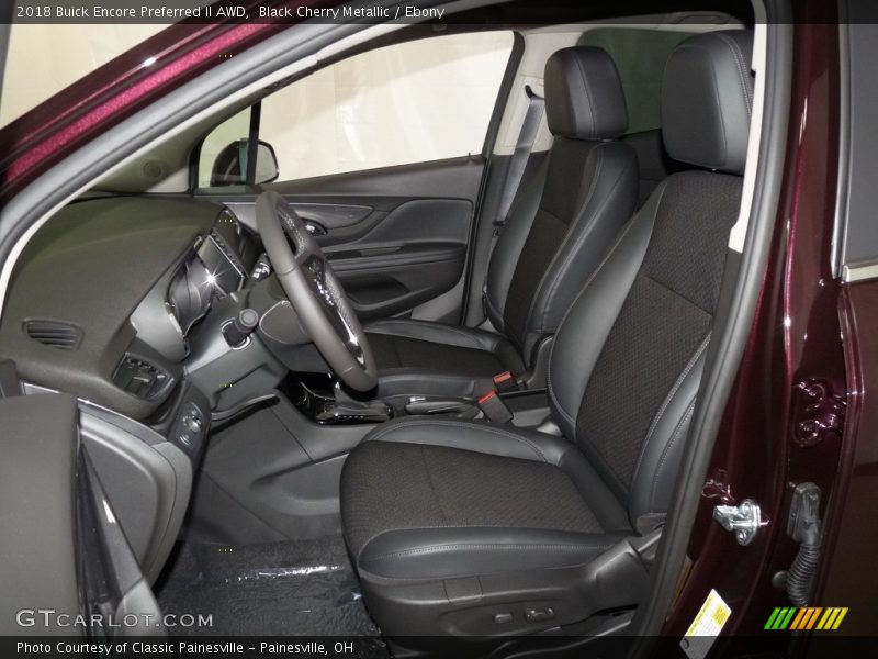 Black Cherry Metallic / Ebony 2018 Buick Encore Preferred II AWD