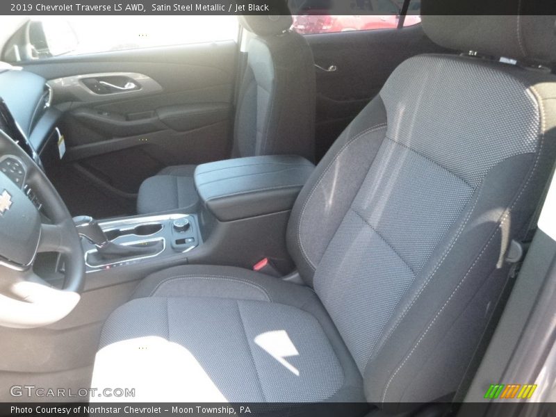Satin Steel Metallic / Jet Black 2019 Chevrolet Traverse LS AWD
