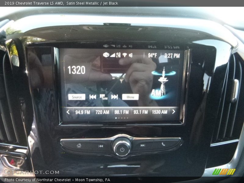 Satin Steel Metallic / Jet Black 2019 Chevrolet Traverse LS AWD