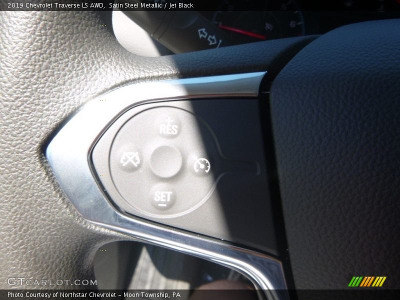 Satin Steel Metallic / Jet Black 2019 Chevrolet Traverse LS AWD