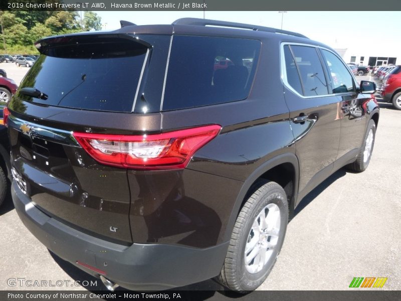Havana Brown Metallic / Jet Black 2019 Chevrolet Traverse LT AWD