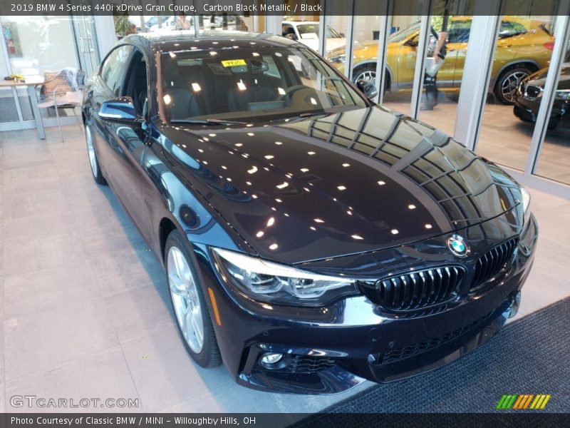 Carbon Black Metallic / Black 2019 BMW 4 Series 440i xDrive Gran Coupe