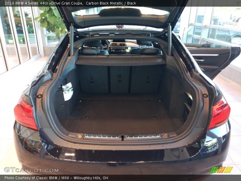Carbon Black Metallic / Black 2019 BMW 4 Series 440i xDrive Gran Coupe