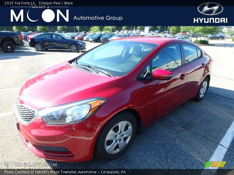 Crimson Red / Black 2015 Kia Forte LX