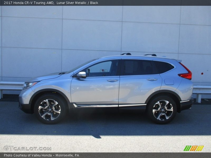 Lunar Silver Metallic / Black 2017 Honda CR-V Touring AWD