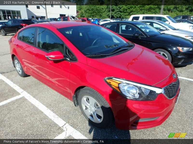 Crimson Red / Black 2015 Kia Forte LX