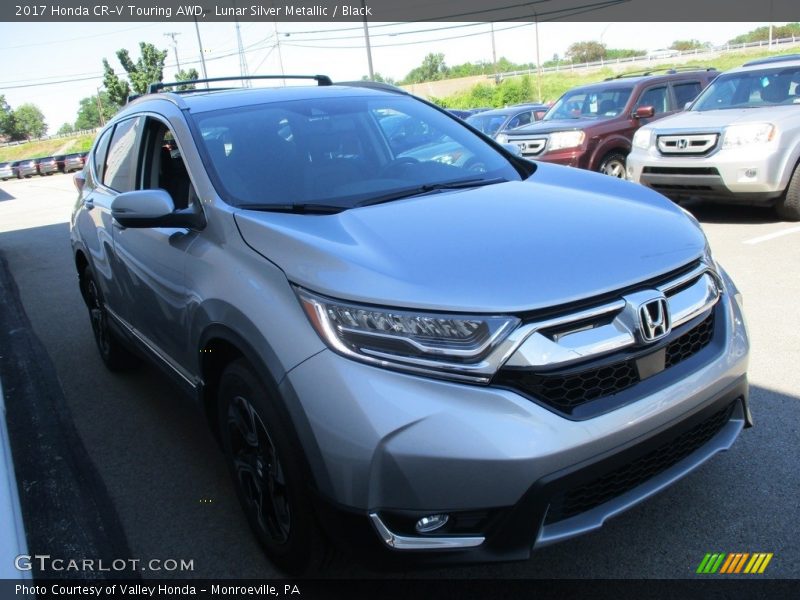 Lunar Silver Metallic / Black 2017 Honda CR-V Touring AWD