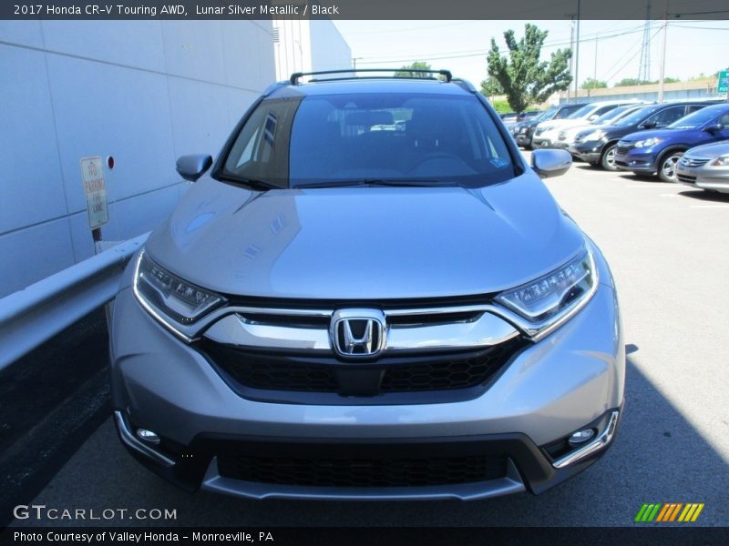 Lunar Silver Metallic / Black 2017 Honda CR-V Touring AWD