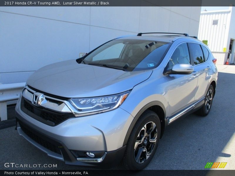 Lunar Silver Metallic / Black 2017 Honda CR-V Touring AWD