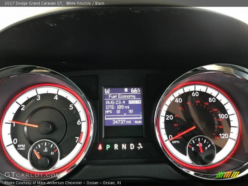White Knuckle / Black 2017 Dodge Grand Caravan GT