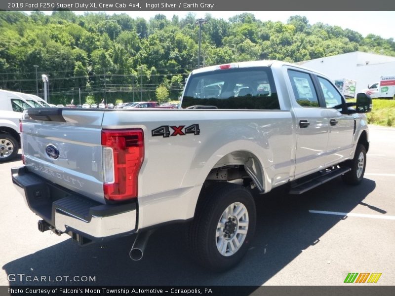 Ingot Silver / Earth Gray 2018 Ford F250 Super Duty XL Crew Cab 4x4