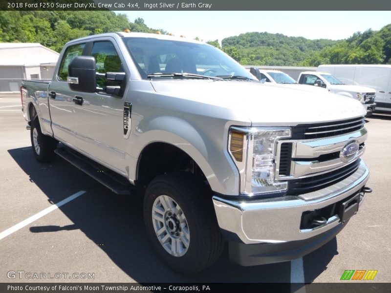 Ingot Silver / Earth Gray 2018 Ford F250 Super Duty XL Crew Cab 4x4