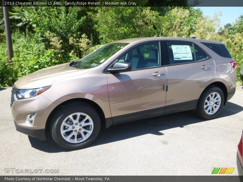 Sandy Ridge Metallic / Medium Ash Gray 2019 Chevrolet Equinox LS AWD