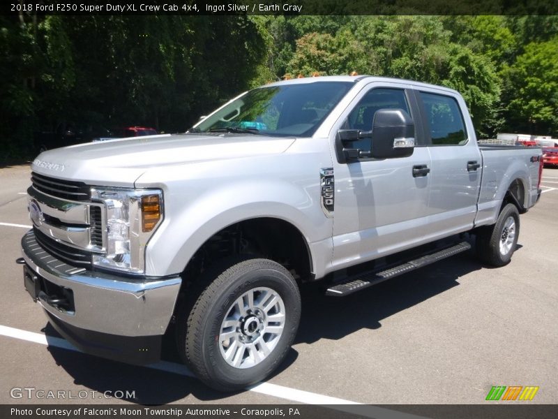 Ingot Silver / Earth Gray 2018 Ford F250 Super Duty XL Crew Cab 4x4
