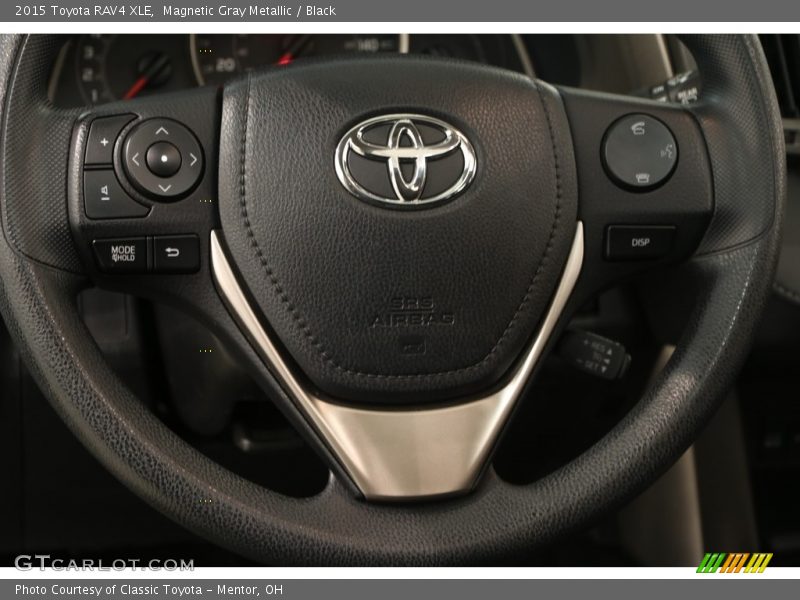 Magnetic Gray Metallic / Black 2015 Toyota RAV4 XLE
