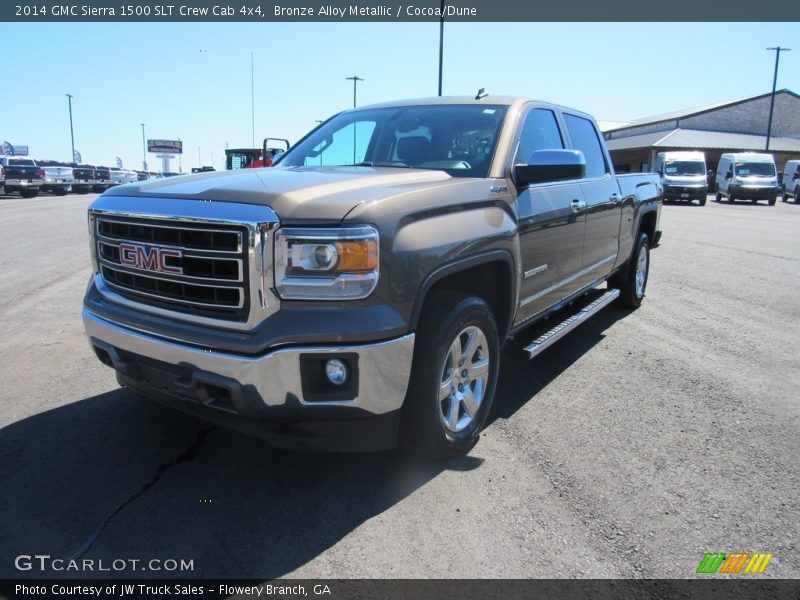 Bronze Alloy Metallic / Cocoa/Dune 2014 GMC Sierra 1500 SLT Crew Cab 4x4