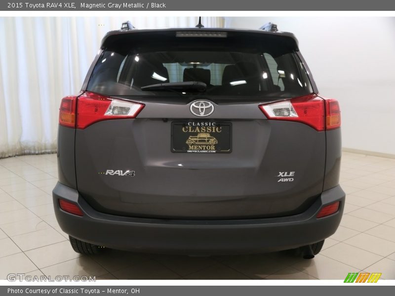 Magnetic Gray Metallic / Black 2015 Toyota RAV4 XLE