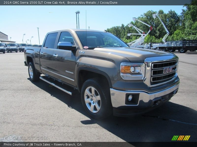 Bronze Alloy Metallic / Cocoa/Dune 2014 GMC Sierra 1500 SLT Crew Cab 4x4