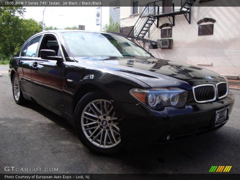 Jet Black / Black/Black 2005 BMW 7 Series 745i Sedan