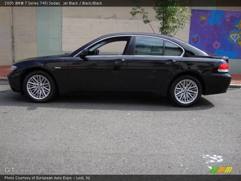 Jet Black / Black/Black 2005 BMW 7 Series 745i Sedan